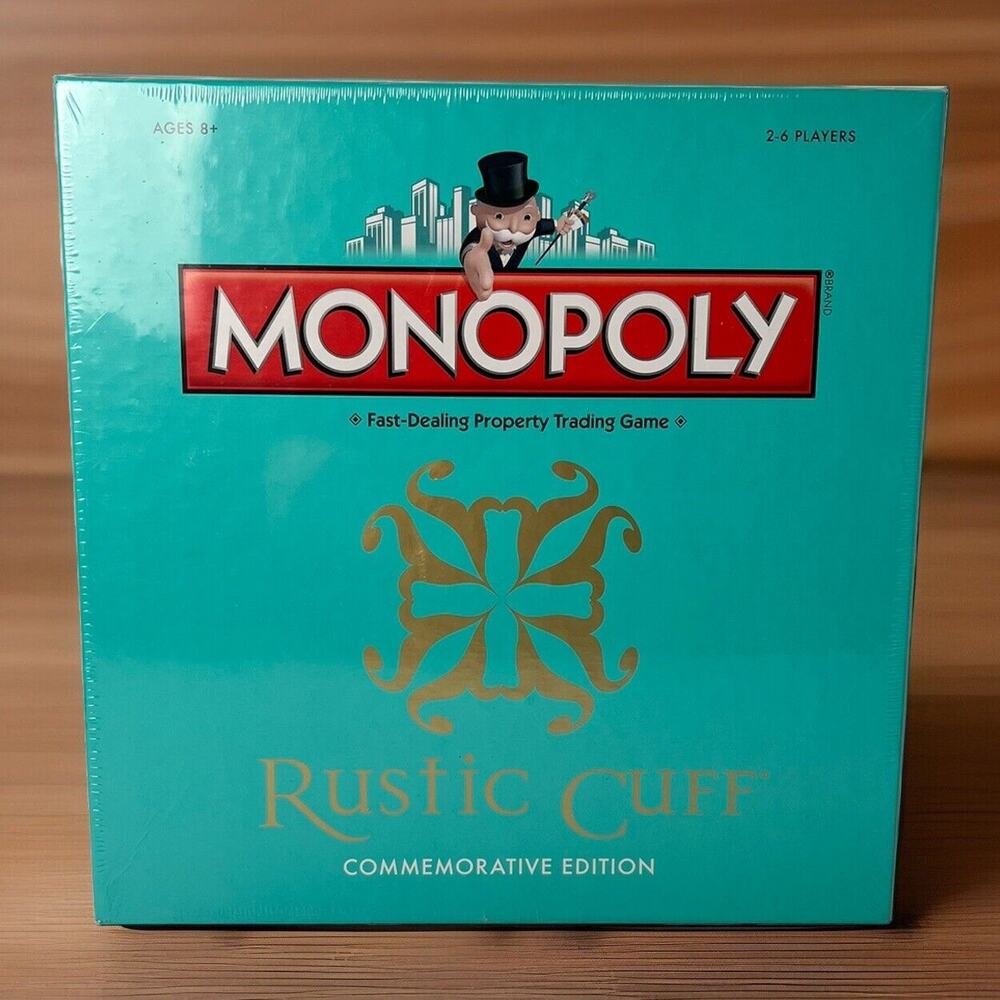 Monopoly Board Game ‘Rustic Cuff’ Commemorative Edition Jill Donovan New Sealed